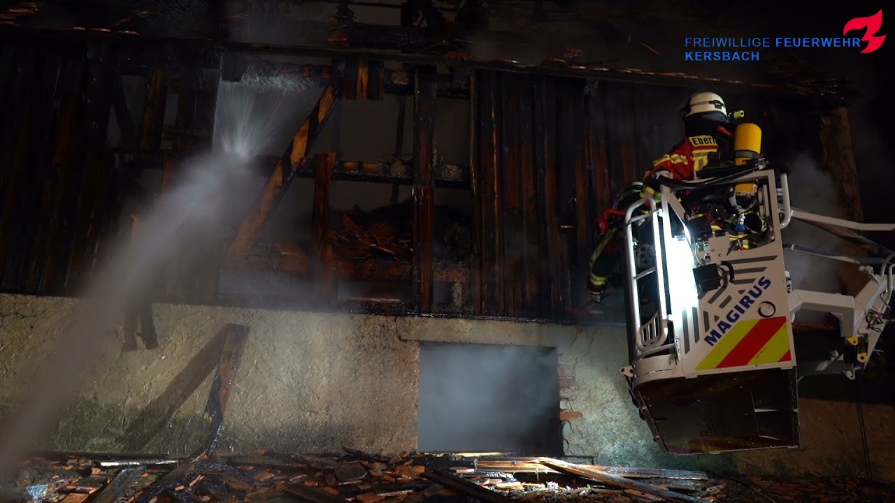 Scheunenbrand in Reuth