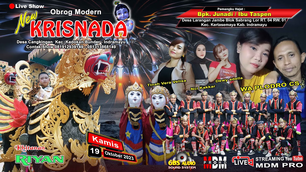 🔴LIVE OM NEW KRISNADA | Bpk. Junadi/Ibu Taspen | Ds Larangan Jambe BLok Sabrang Lor | 19-10-2023