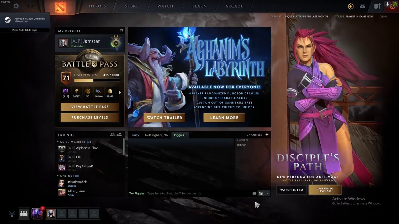 Dota Live Game Play