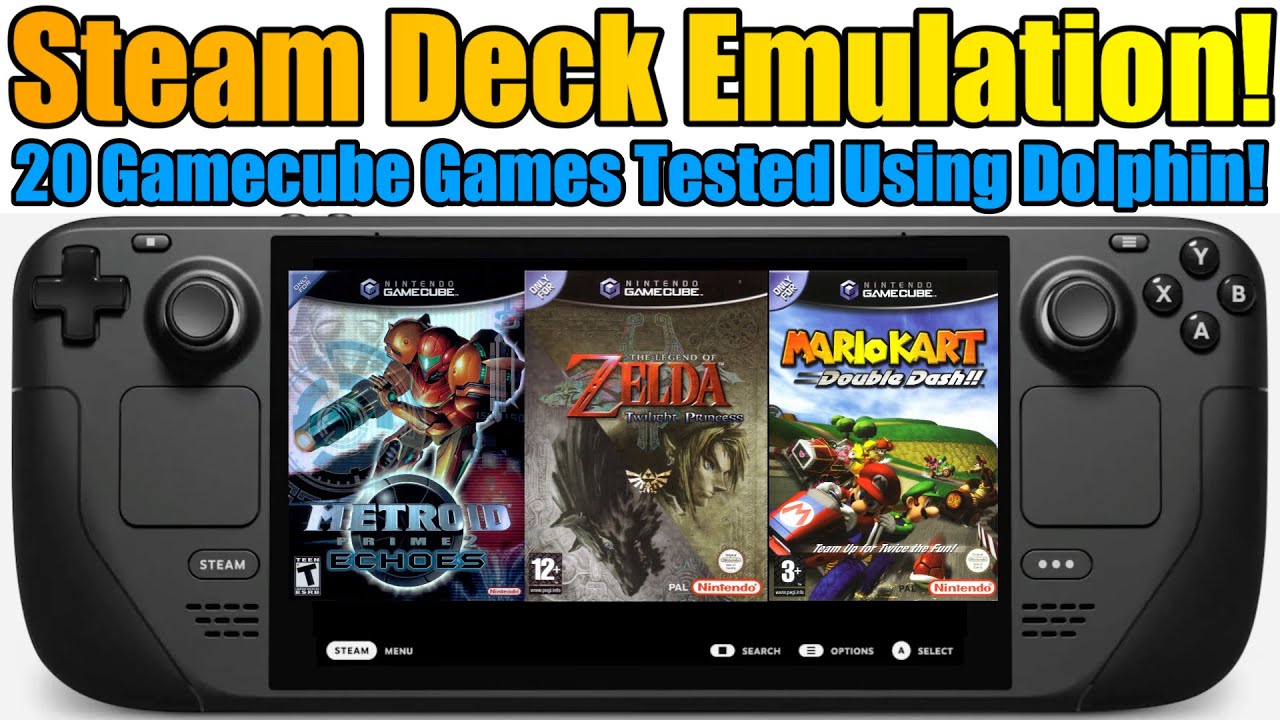 Steam Deck Emulation - 20 Nintendo Gamecube Games Tested - Using Dolphin Emulator  + EmuDeck!
