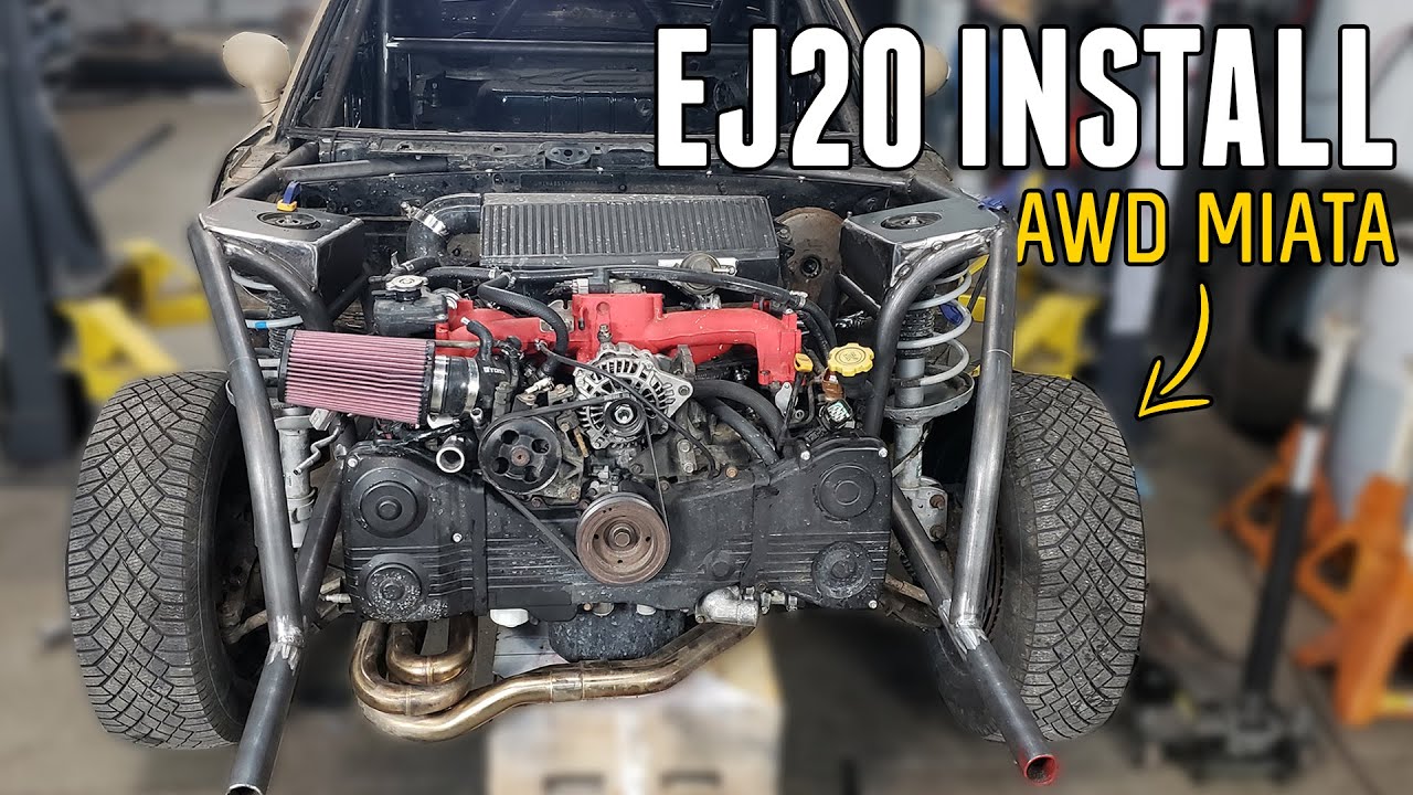 Finishing the TUBE CHASSIS & INSTALLING THE WRX ENGINE!!!
