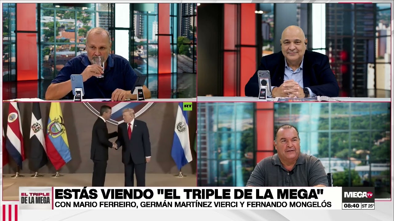 #eltripledelamega El saludo de Donald Trump a Santiago Peña en la Cumbre Escudo
