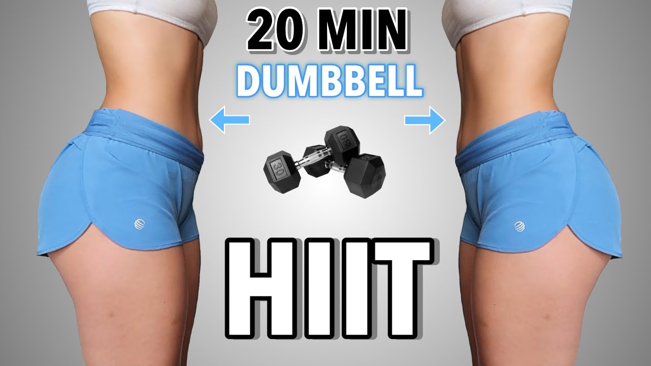 20 MIN KILLER HIIT WORKOUT - Burn 300 Calories - Full Body Cardio, With Weights, No Repeats