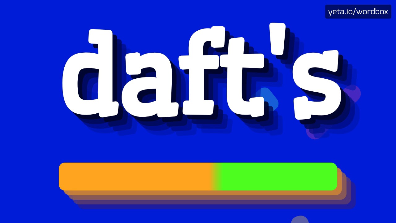 HOW PRONOUNCE DAFT'S! (BEST QUALITY VOICES)