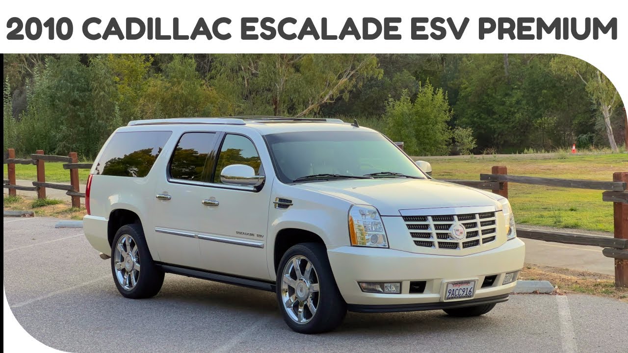 2010 CADILLAC ESCALADE ESV PREMIUM - Driving and Engine videos