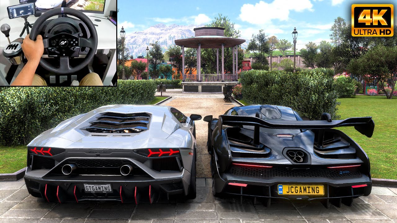 Lamborghini Aventador Ultimae & McLaren Senna | Forza Horizon 5 | Thrustmaster T300RS gameplay
