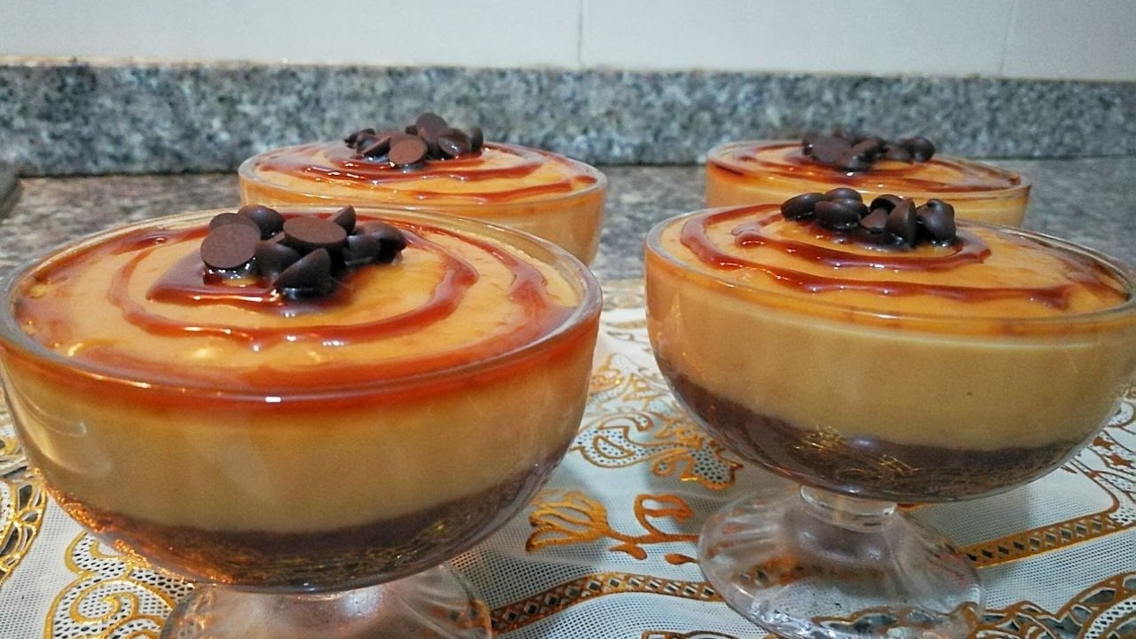 اسهل تحلية باردة بالشكلاط و الكراميل اقتصادية وسريعة التحضير ( بمداق دانيت ) مع طبخ ليلى dessert