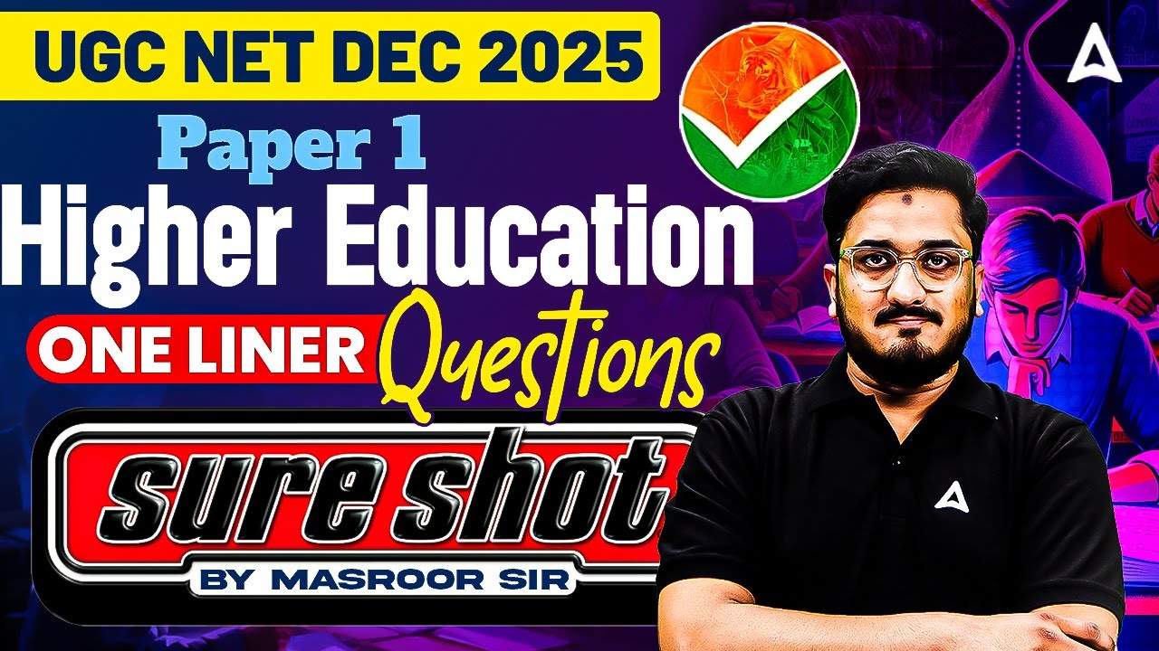 UGC NET Paper 1 Higher Education | Higher Education System UGC NET Paper 1 By Masroor Sir