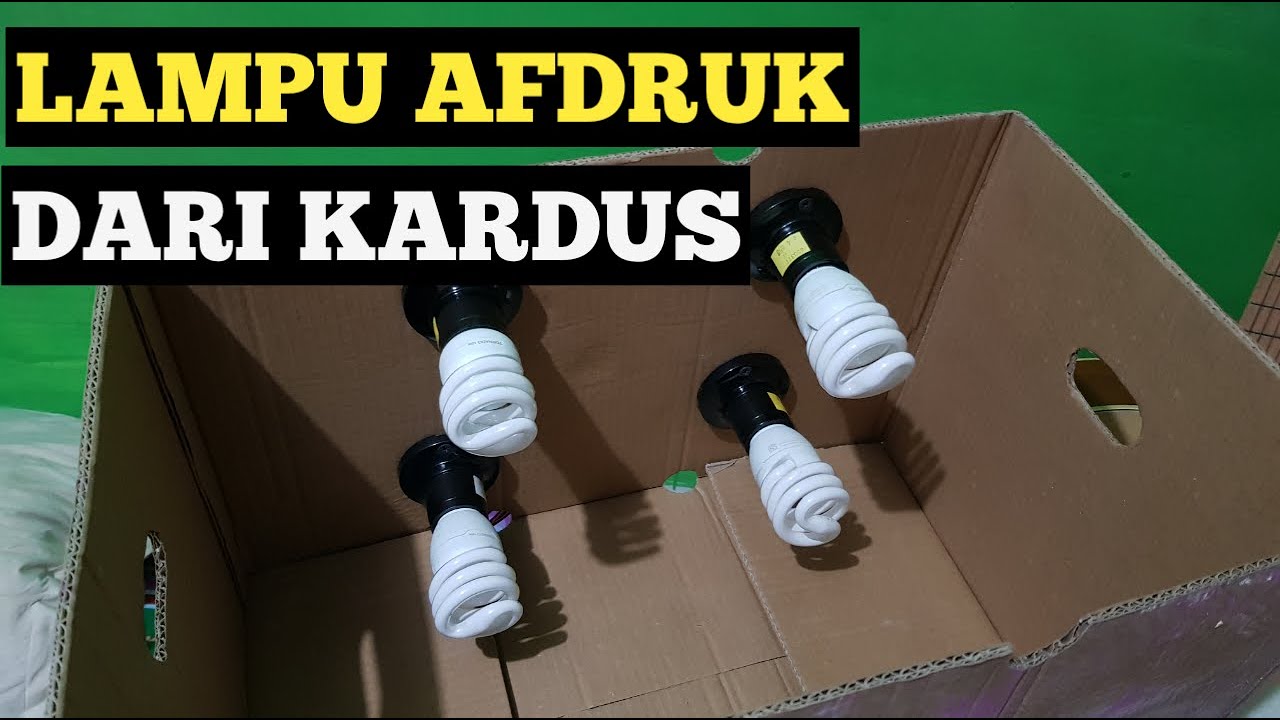 LAMPU afdruk sablon dari KARDUS
