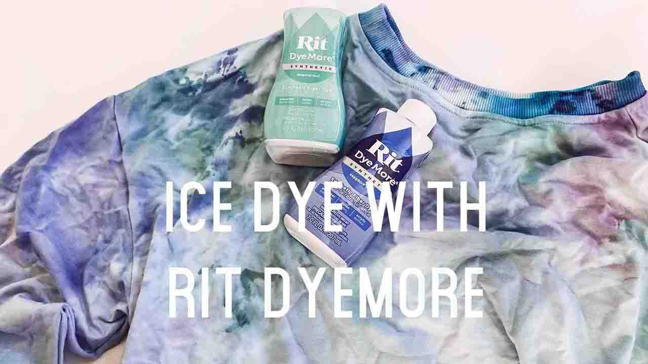 Ice Dyeing with Rit DyeMore Synthetic Dye