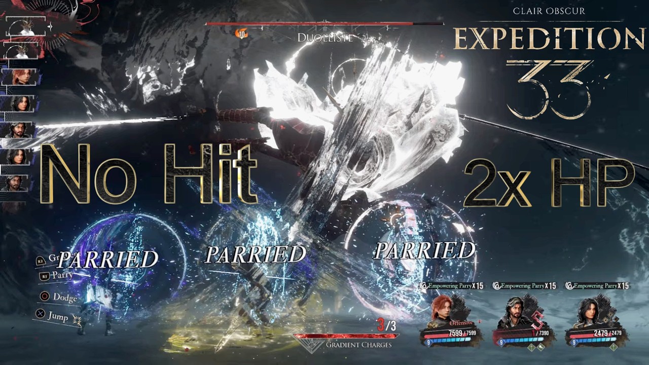 Duollistes Hardcore Bossfight (No Hit, 2x HP, Expert) - Clair Obscur: Expedition 33