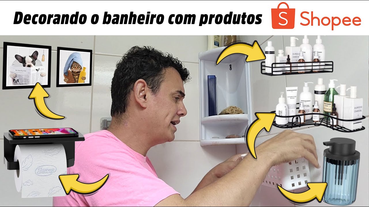 DECORANDO O BANHEIRO COM PRODUTOS SHOPEE - Fubá online