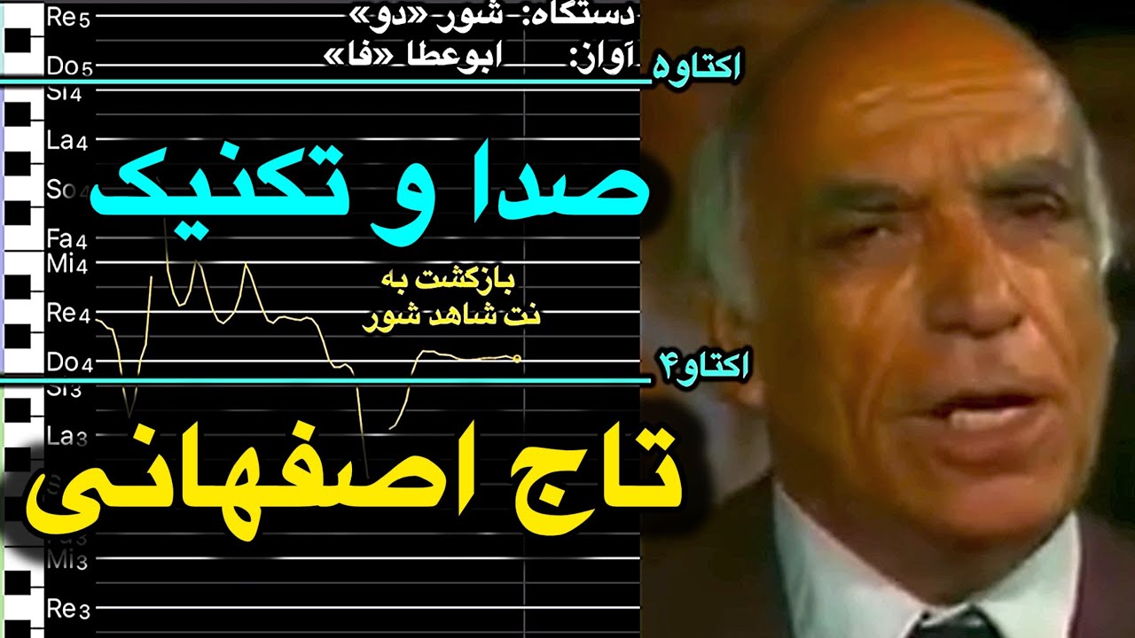 تحلیل صدا و تکنیک استاد تاج اصفهانی