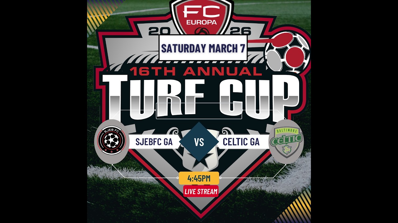 SJEBFC 2013 take on Baltimore Celtic live from The FC Europa Cup in game 2 of the day.