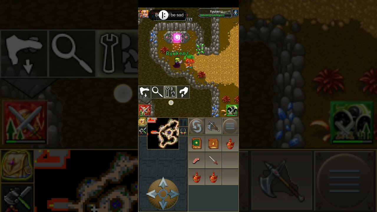 Tibiame W32 -  ( Epic Fight Warrior 197 VS Wizard 250)