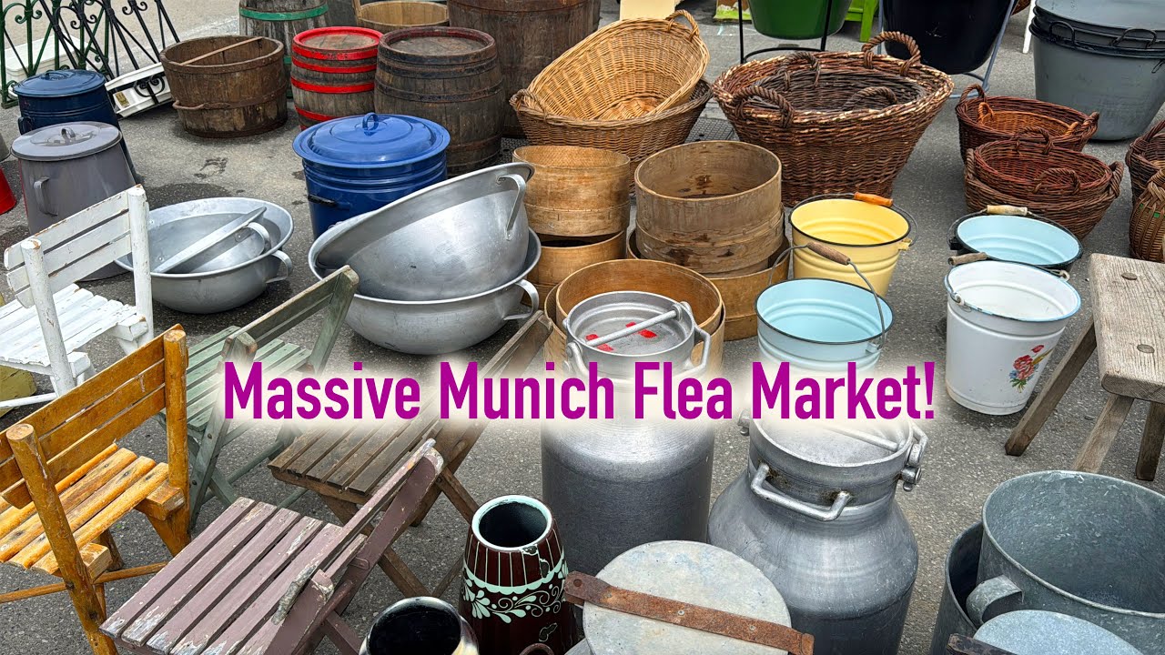 Huge Flea Market in Munich! Theresienwiese Spring Fest Treasure Hunt