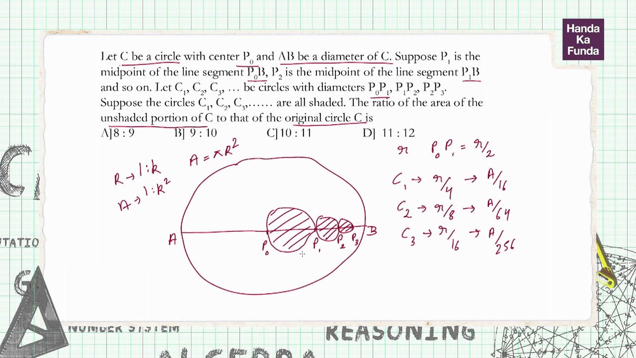 CAT Exam Online Coaching Preparation Material - Geometry - Handa Ka Funda (C04GE08)