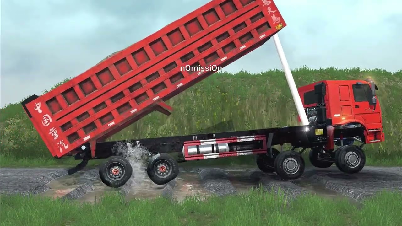New obstacle | Driver skills | mod truck | Spintires : mudrunner | Daily game 41