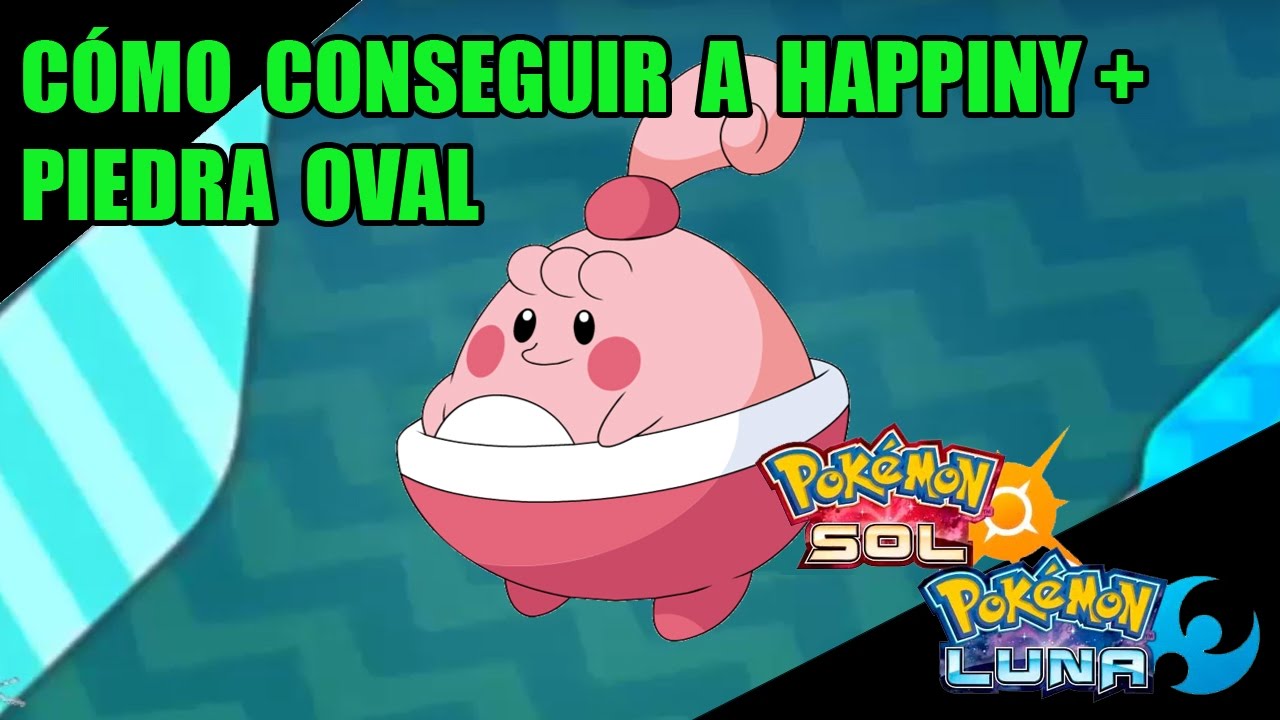 Cómo conseguir a Happiny (batalla S.O.S) + Piedra Oval - Guía pokémon Sol y Luna