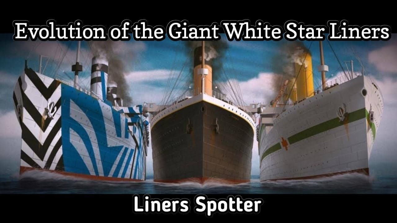 Evolution of the giant White Star Liners Titanic Vs Britannic Vs Olympic