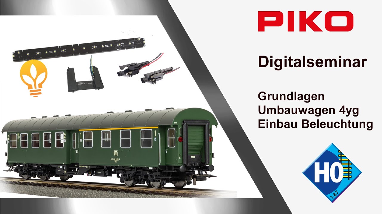 PIKO [D132] H0 Expert Umbauwagen 4yg - Einbau Innenbeleuchtung und Schlussbeleuchtung