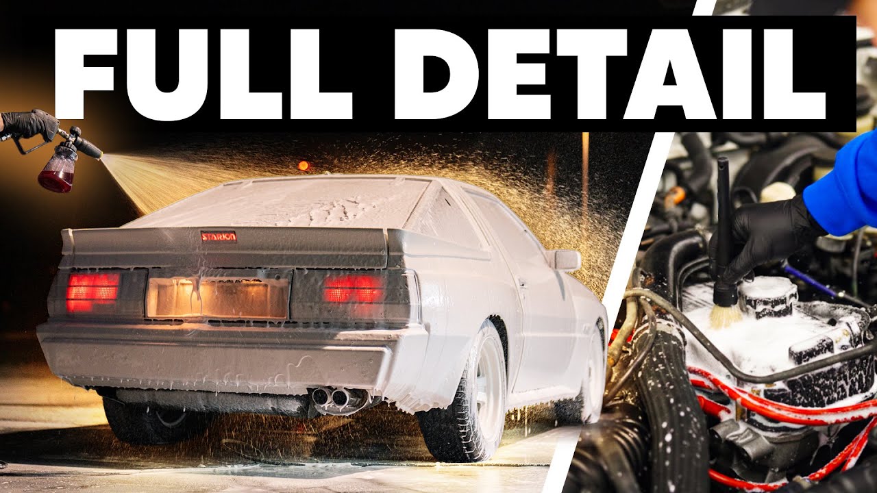 Mitsubishi Starion - Wash, Polish, Wax & Engine Bay Detail