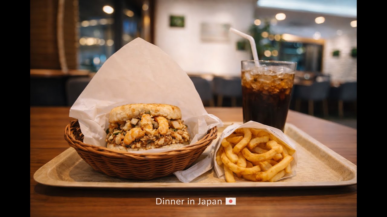 I Tried Japan’s Seafood Rice Burger – MOS Burger ASMR Dinner