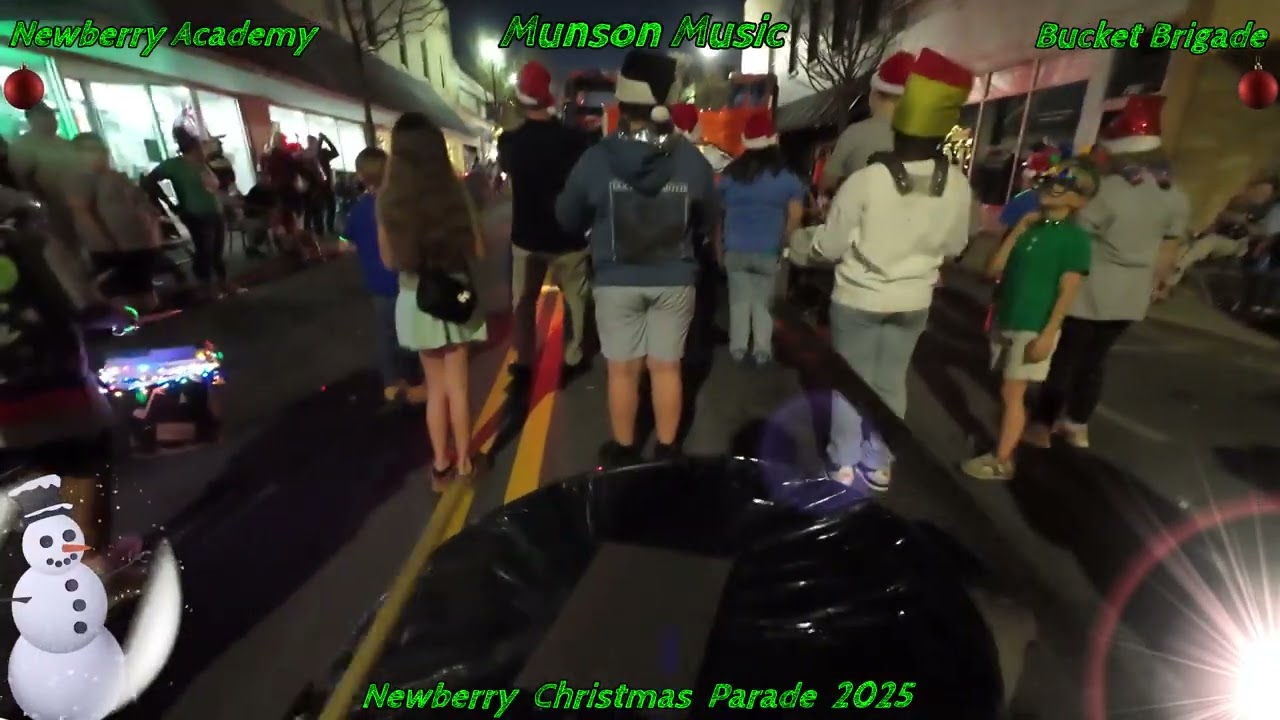 Newberry Christmas Parade 2025 - Bucket Brigade and Newberry Academy