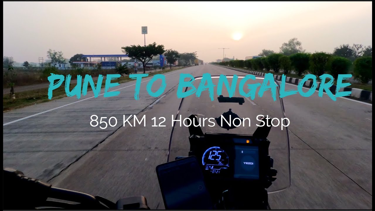 Pune To Bangalore solo bike ride 850km Non Stop 12 hrs #rider #bikeriding #pune #bangalore