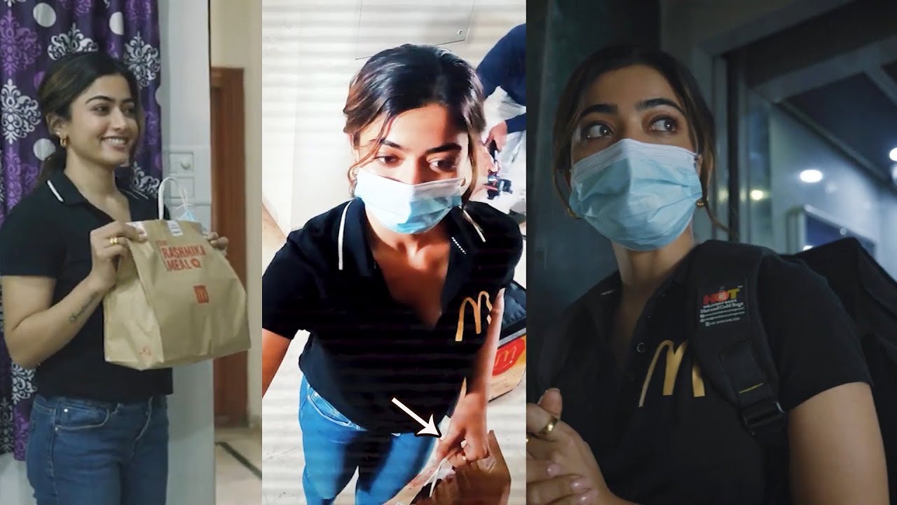 Rashmika Mandanna Secret Food Delivery Girl | Celebrity Meal | Rashmika's Meal - McDonald's India