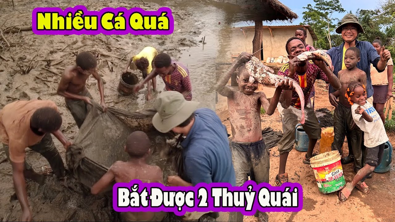 H&uacute;t ao bắt thuỷ qu&aacute;i trang trại 2Q VLogs|| 2Q Vlogs Cuộc Sống Ch&acirc;u Phi