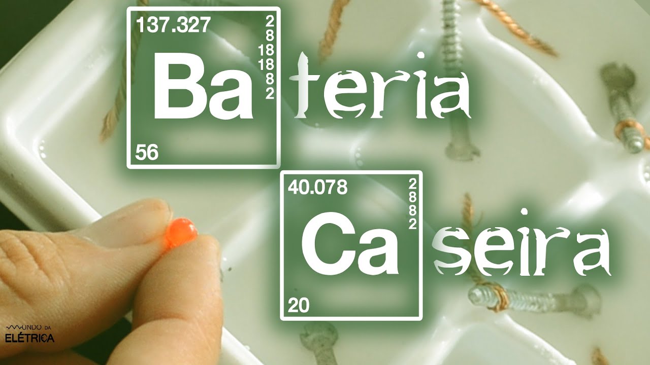 Bateria caseira de cobre e zinco no estilo Breaking Bad