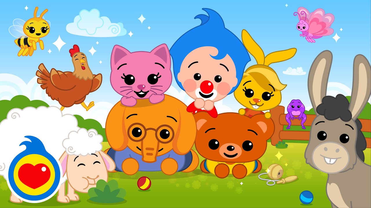 Buffi Amichetti 😹 Animali Divertenti ♫ Canzoni per Bambini 🤍 Plim Plim - Un Eroe del Cuore