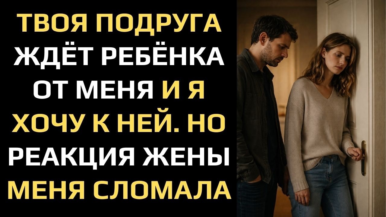 ТВОЯ ПОДРУГА ЖДЁТ РЕБЁНКА ОТ МЕНЯ И Я ХОЧУ К НЕЙ. НО РЕАКЦИЯ ЖЕНЫ МЕНЯ СЛОМАЛА