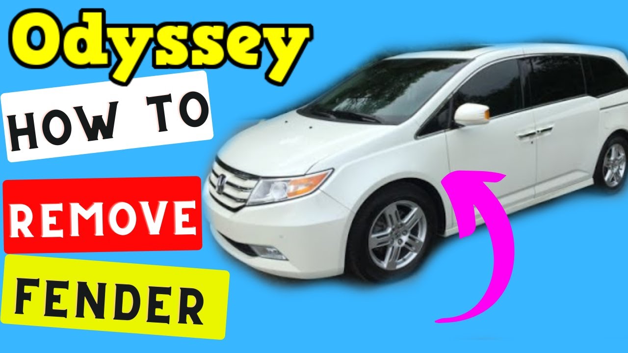 Honda Odyssey -- How to Remove Fender 2011-2017