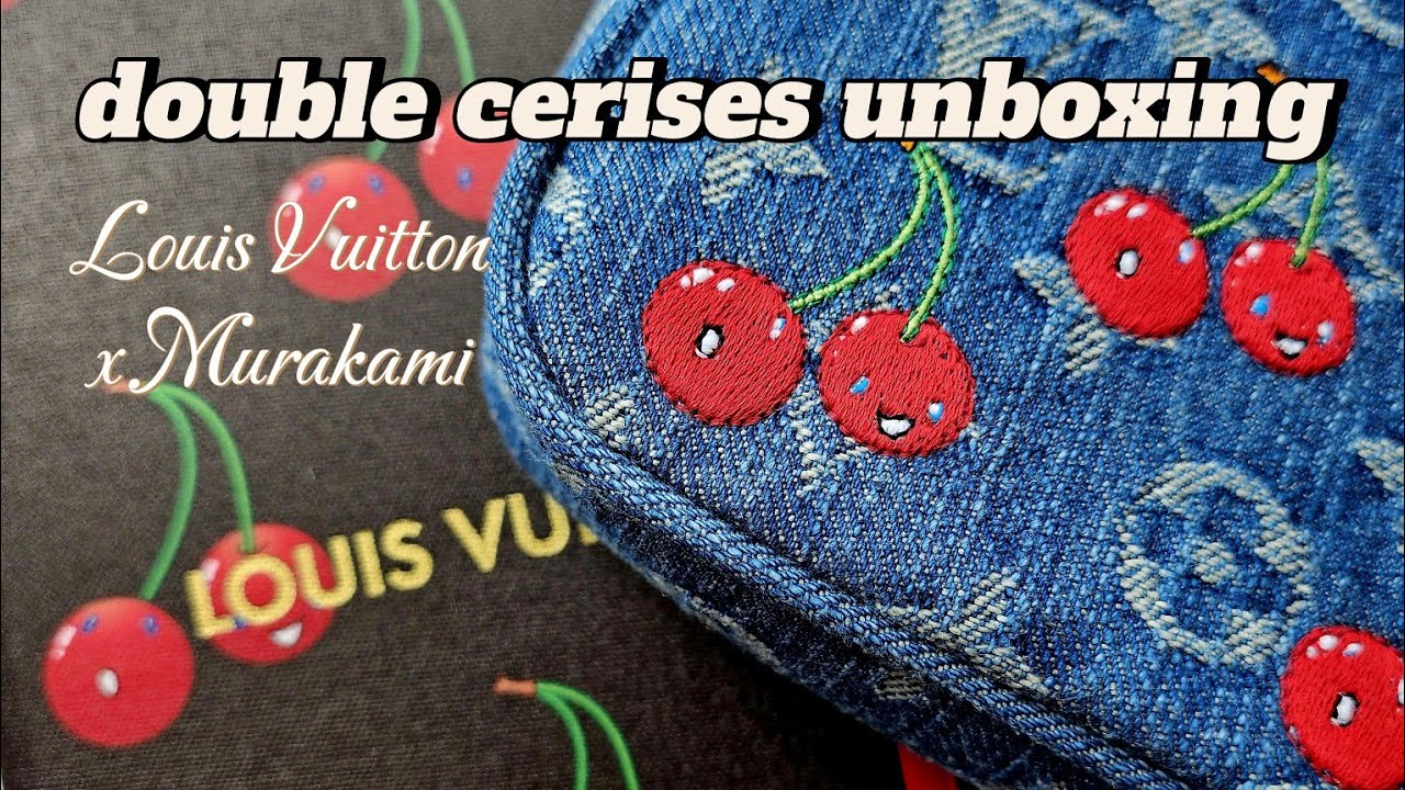 PART 1: DOUBLE LV CHERRY UNBOXING!🍒 LOOK AT THIS PACKAGING 😍..LOVE LOVE LOVE!! 🍒🤍🍒🤍 #lvxmurakami