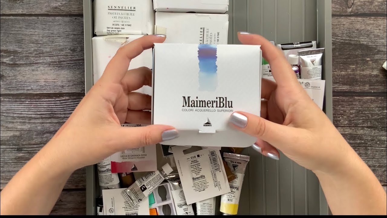 MaimeriBlu watercolors - swatching and testing them out