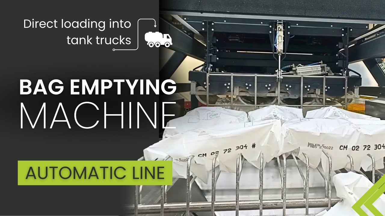Automatic Bag Emptying Line with Granulate Conveyor System
