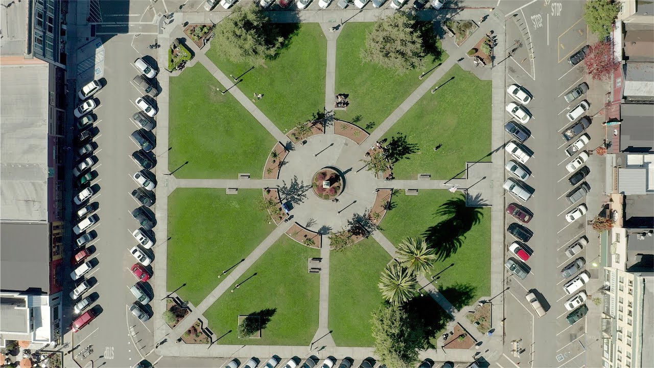 Arcata Plaza to Arcata Bottoms - Aerial Views