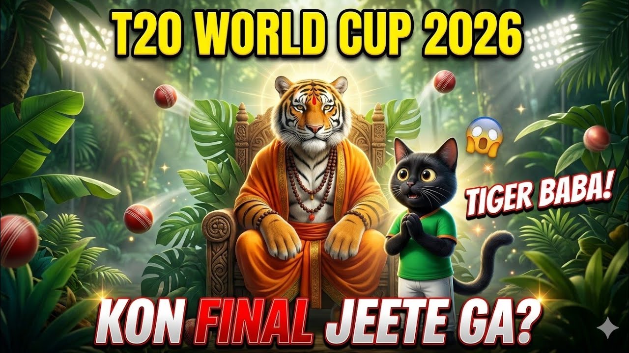 Cat Bhool Gai Kya Poochhna Tha 😹 | T20 World Cup 2026 Ka Winner?@NAWAcatanimation 