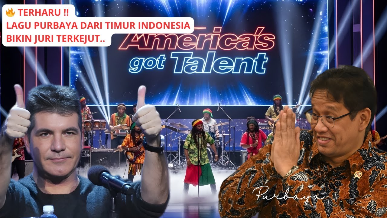 🎤 TERHARU‼️ Lagu Purbaya Menggema di America’s Got Talent🔥 Juri & Penonton Terharu! 😍🇺🇸