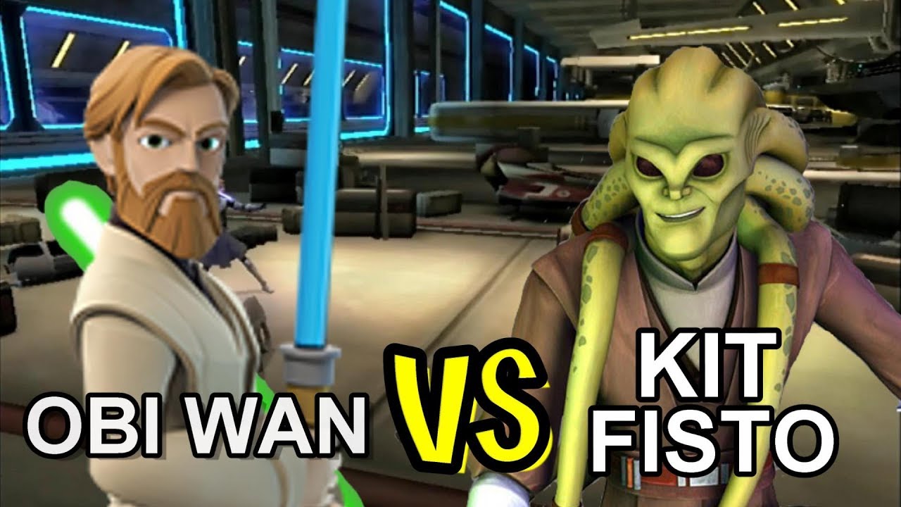 Lightsaber Duels Obi Wan vs Kit Fisto
