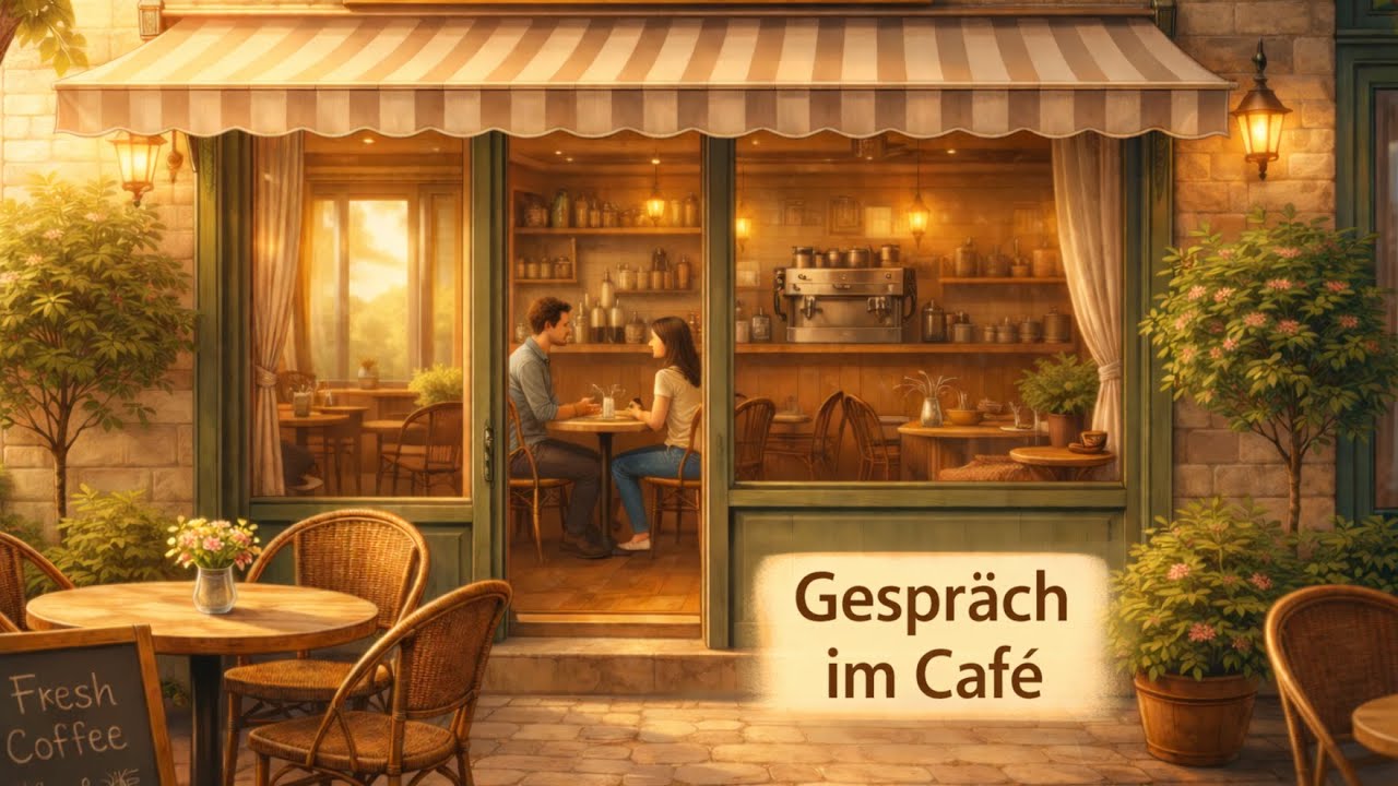 Deutsch zuhören & verstehen – Alltagsdialog im Café | B1