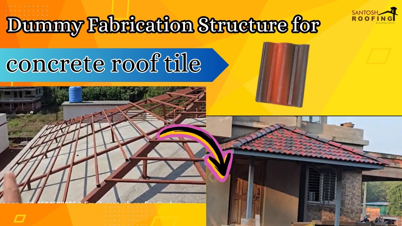Dummy Fabrication Structure for  concrete roof tile (Hindi)/ Call us on 9604629995 #fabrication