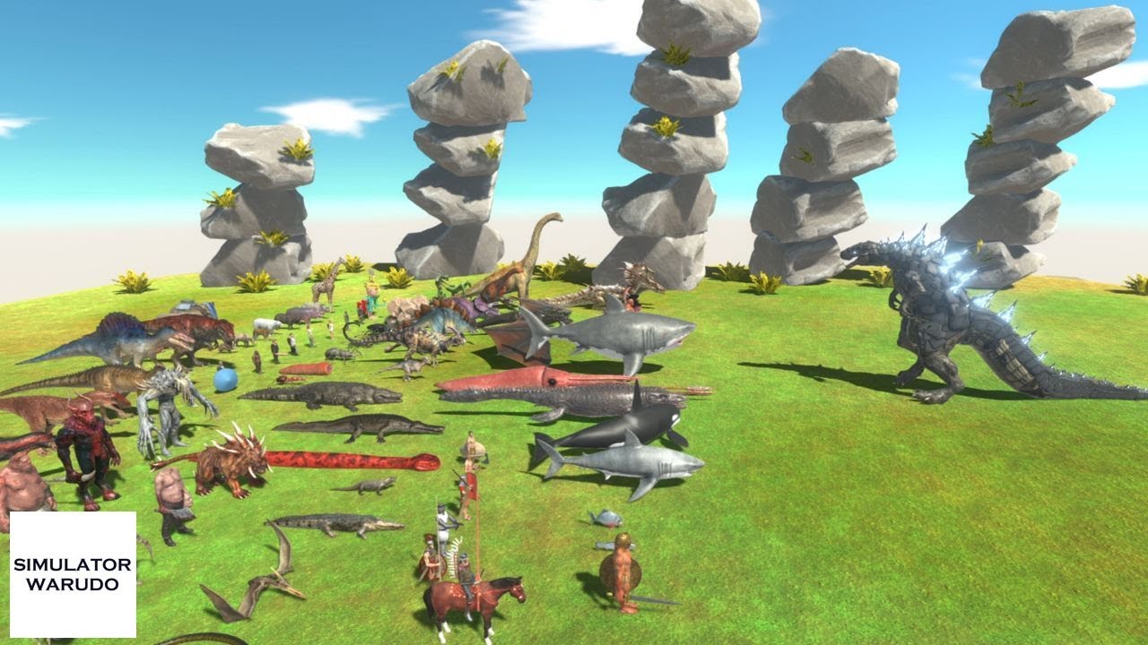 Godzilla and Kaiju vs ALL UNITS Animal Revolt Battle Simulator