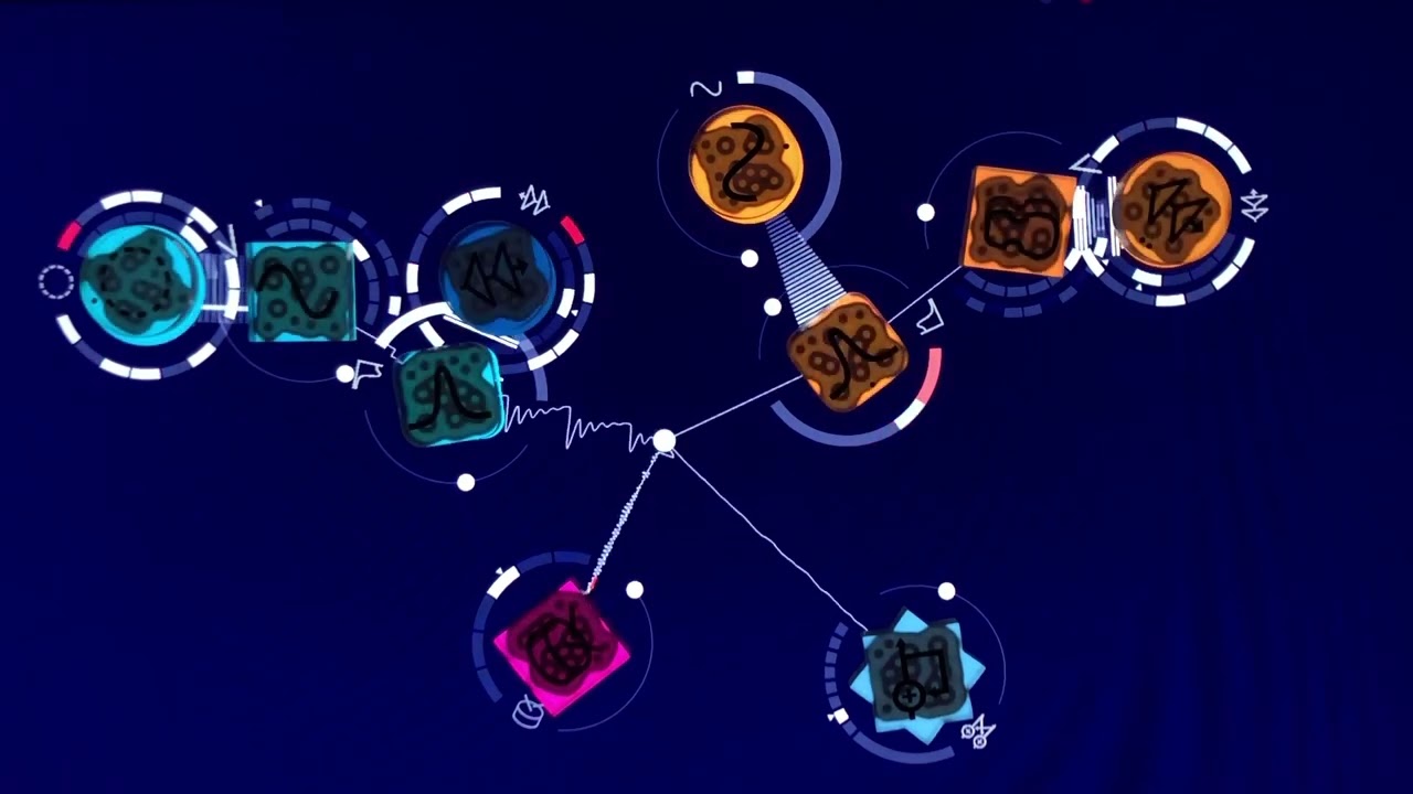 Reactable Clone on Samsung SUR40 PixelSense Reactivison