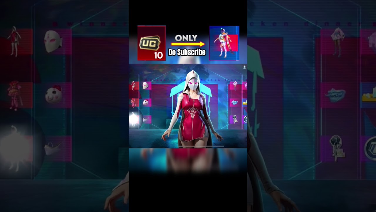 😱 10 UC Lucky Spin Crate Opening | Mythic Outfit 😯 #shortsfeed #shortviral #shorts #short #yt