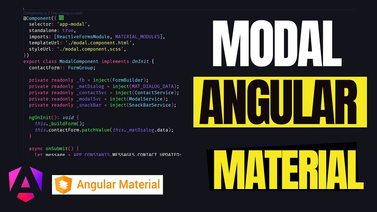 Como implementar un modal de Angular material en Angular 18 #programacion