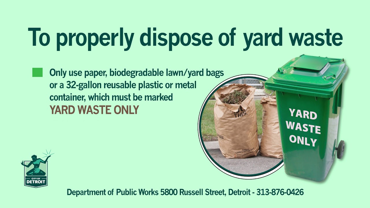 2019 Proper Yard Waste Collection