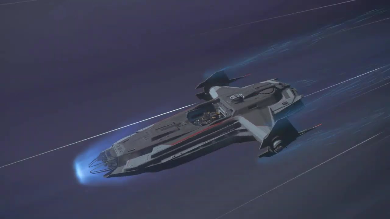 Star Citizen Alpha 4.5 Live - Carrack QT with Hangar Door Open via Engineering,Golem Fits Gear Down!